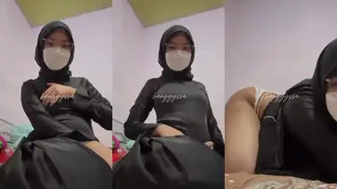 Dokumentasi Ukhti Hijab Hitam Cantik Kasur poster